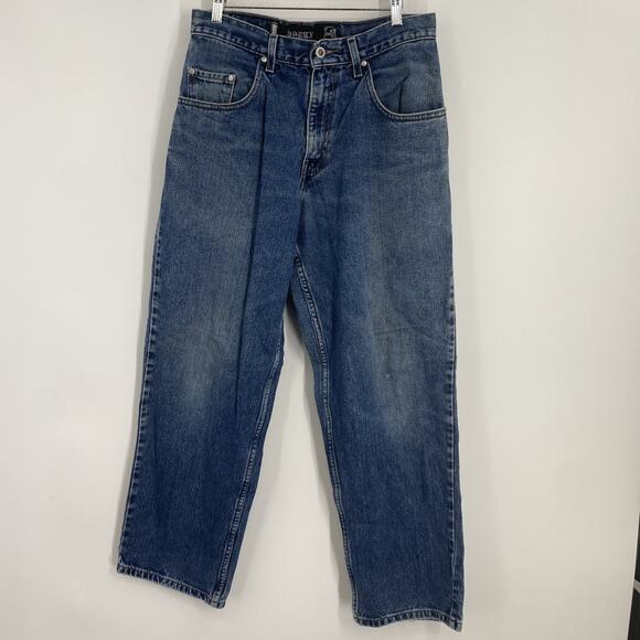 Levi’s Silver Tab Baggy Jeans Men’s 30x29 Indigo Blue Casual Skater Y2K 974 - Picture 1 of 12